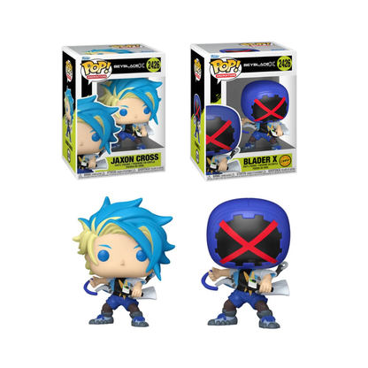 Funko Pop! Anime: Beyblade X - Jaxon Cross / Blader X / Robin Kazami / Multi Nana-Iro *PREORDER*