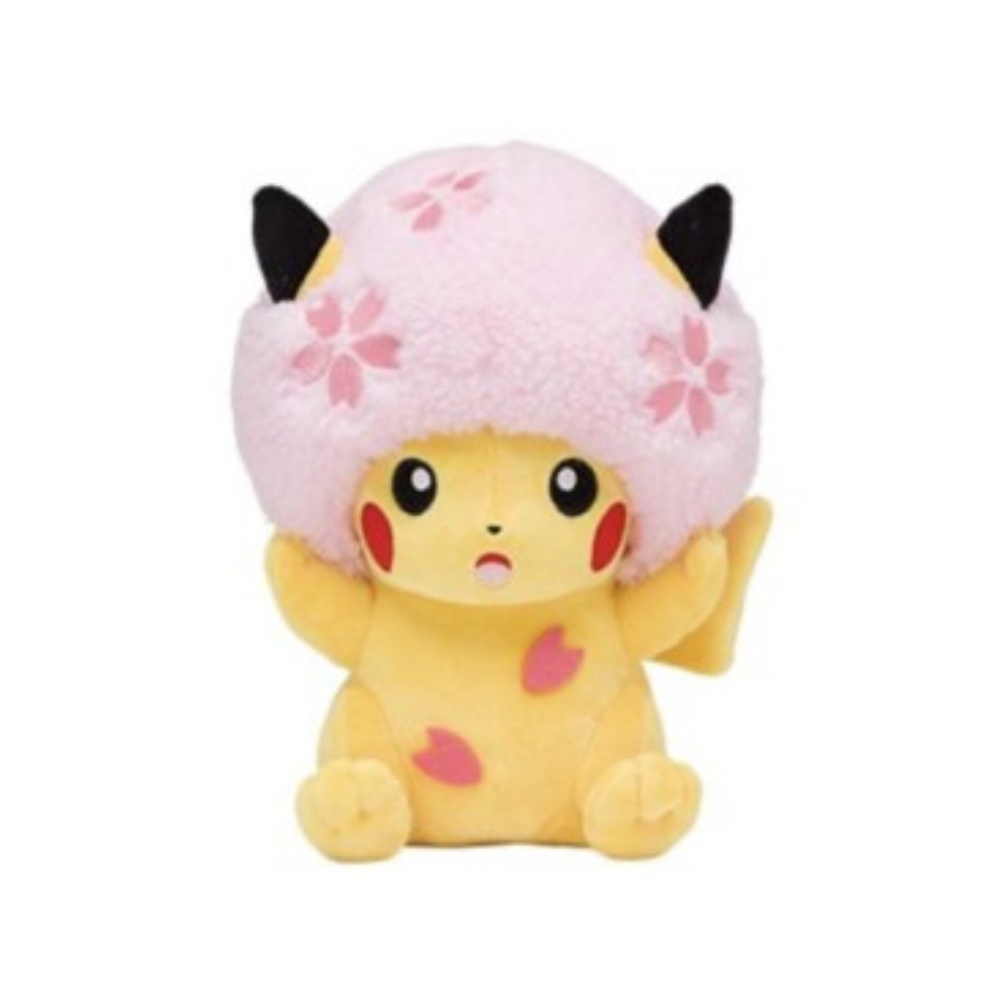 Pokemon - Sakura Cherry Blossom Pink Afro Pikachu Plush [Pokemon Center Exclusive]