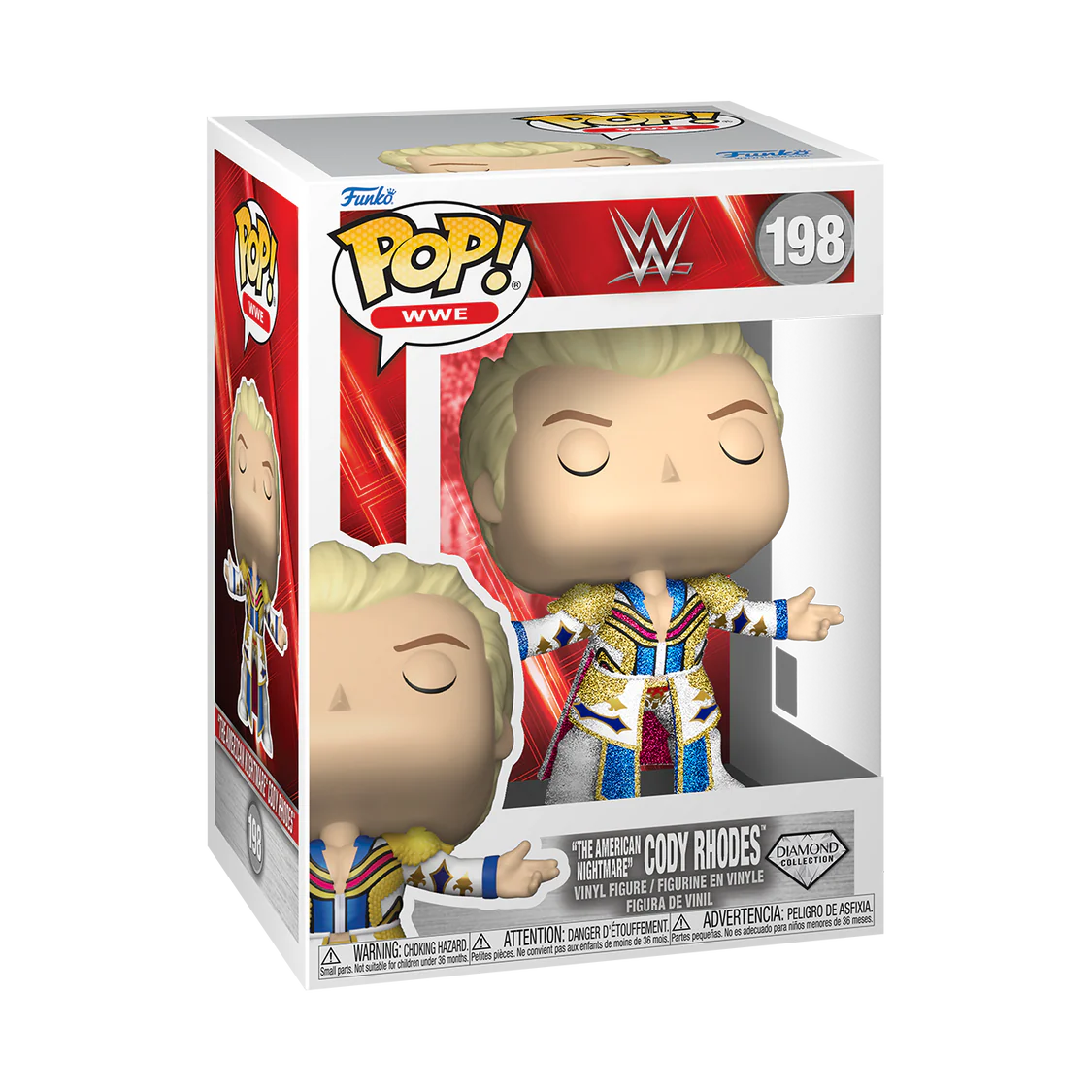 Funko Pop! Sports: WWE - Cody Rhodes (Diamond) / Bray Wyatt / Deluxe Roman Reigns / Premium Eddie Guerrero *PREORDER*