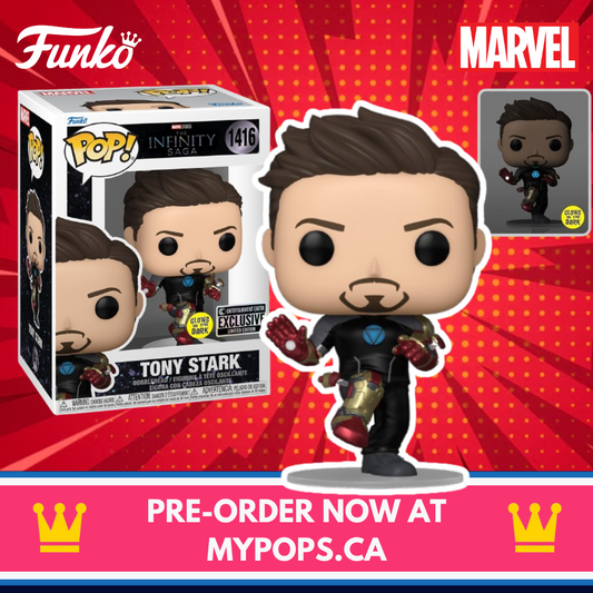 Funko Pop! MARVEL Iron Man 3 Tony Stark GLOW #1416 [EE Exclusive]