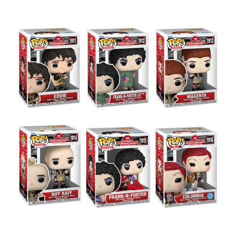 Funko Pop! Movies: The Rocky Horror Picture Show - Eddie / Frank-N-Furter (In Hospital Gown) / Magenta / RIff Raff / Frank-N-Furter (Premium) / Columbia