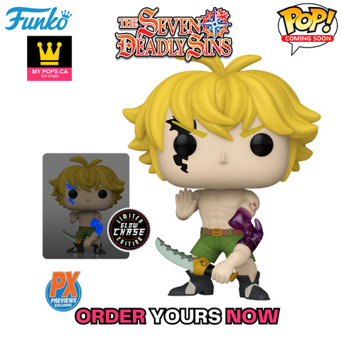 Funko Pop! ANIME Seven Deadly Sins - Meliodas Demon Mode [EXCLUSIVE] #1344 *PREORDER*