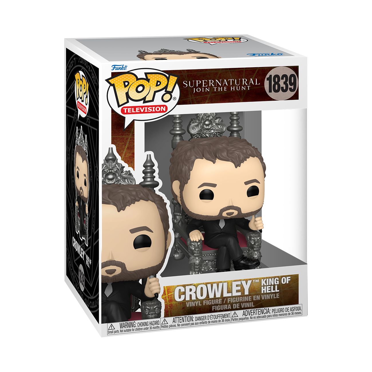 Funko Pop! Television: Supernatural - Dean Winchester / Bobby Singer / Death / Premium! Crowley (King Of Hell)