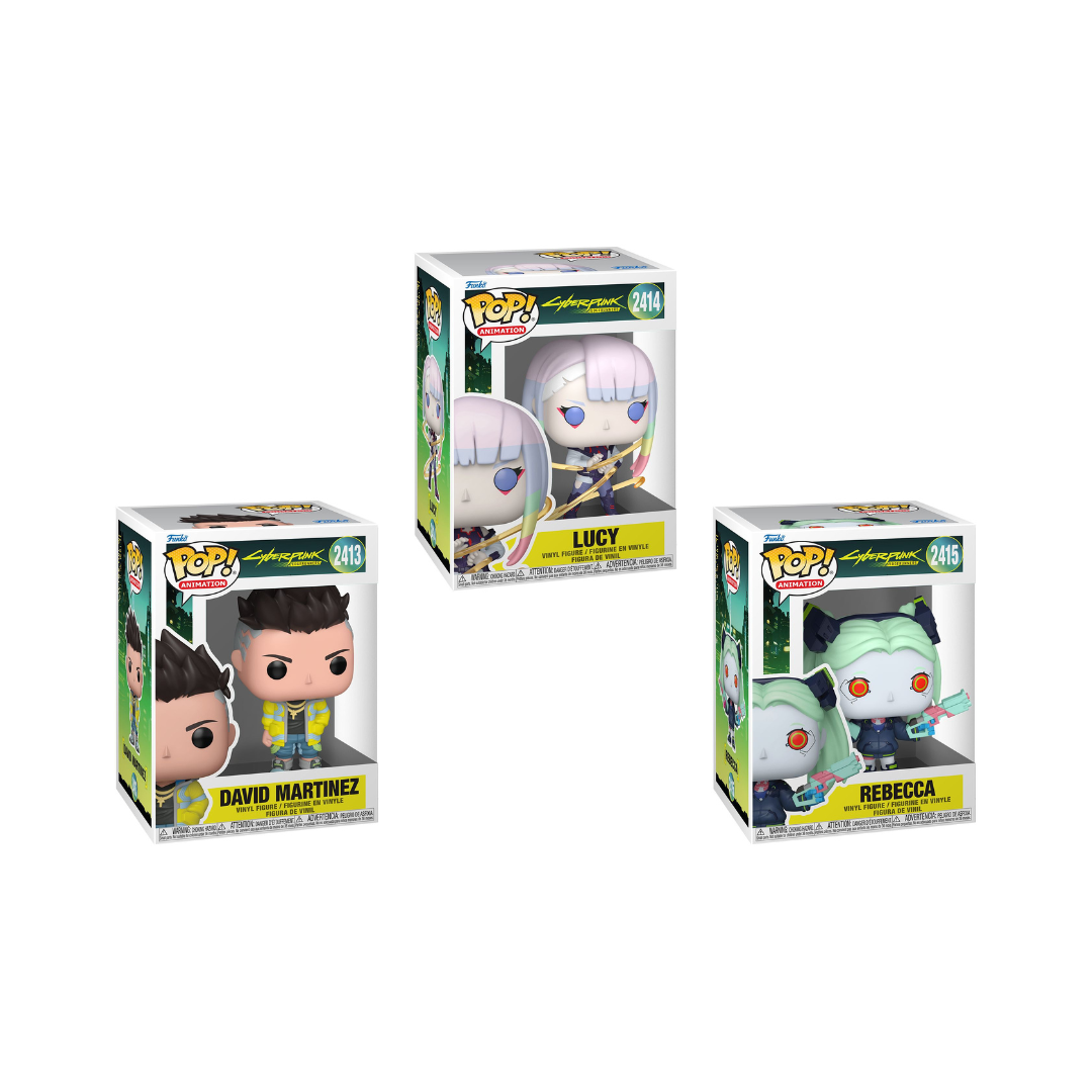 Funko Pop! Anime: Cyberpunk - David Martinez / Lucy / Rebecca *PREORDER*