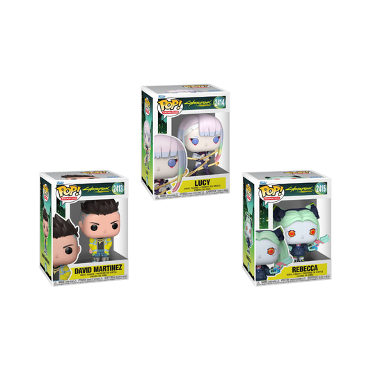 Funko Pop! Anime: Cyberpunk - David Martinez / Lucy / Rebecca *PREORDER*