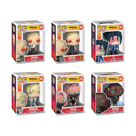 Funko Pop! Anime: Cyberpunk Edgerunners - Weak #2596 / D. #2597 / Roman #2598 / Talia #2599 / Avida #2600 *PREORDER*