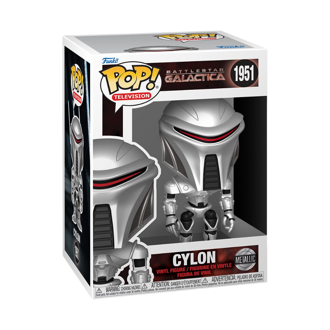 Funko Pop! Television: Battlestar Galactica - Cylon (Metallic) / Gaius Baltar / Kara "Starbuck" Thrace / Six *PREORDER*
