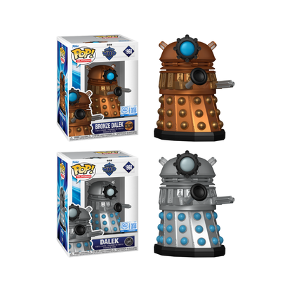 Funko Pop! Television: Doctor Who - Ninth Doctor / River Song / Tenth Doctor / Eleventh Doctor / Fifteenth Doctor / Dalek / Tardis with Tenth Doctor *PREORDER*