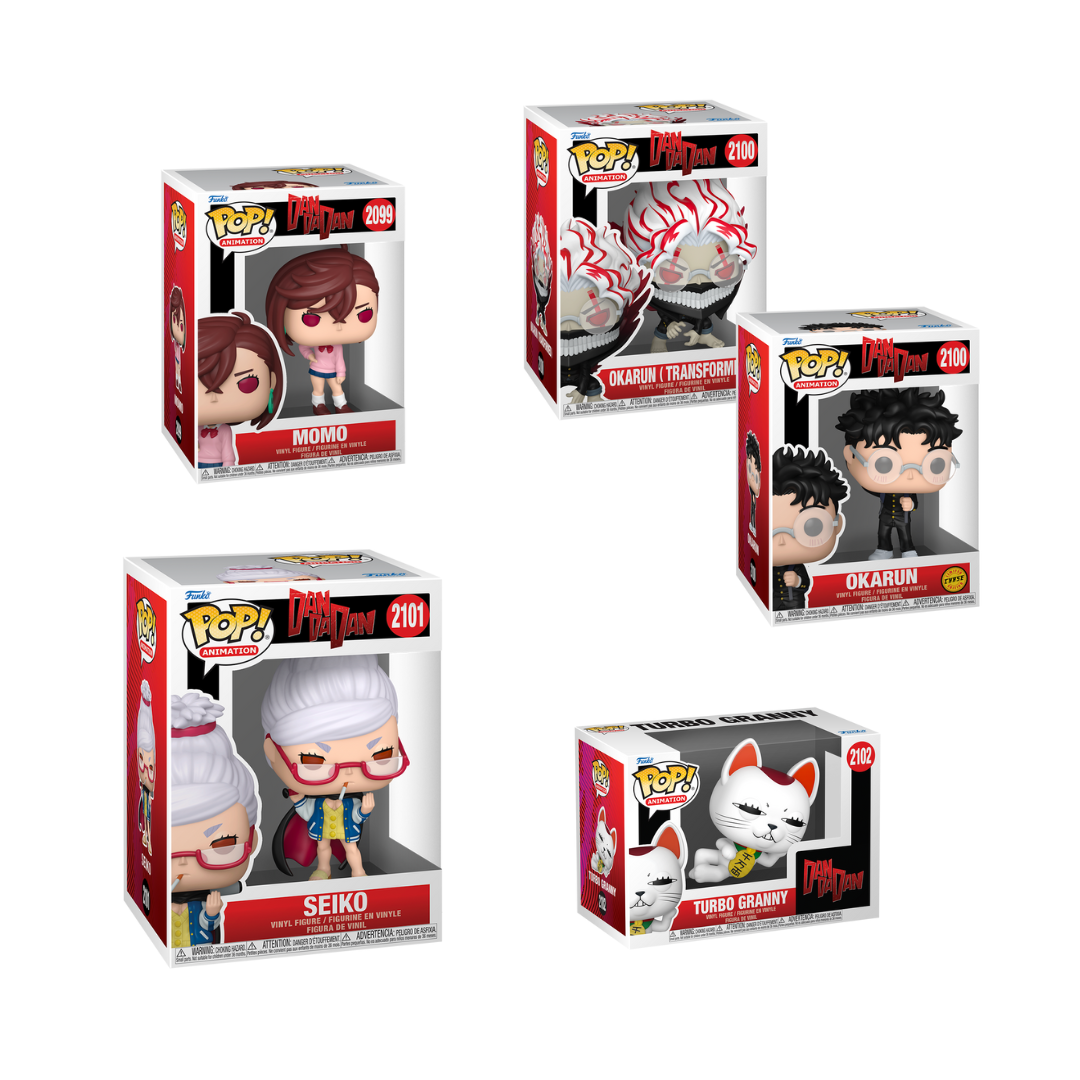 Funko Pop! Anime: Dandadan - Momo / Okarun / Seiko / Turbo Granny