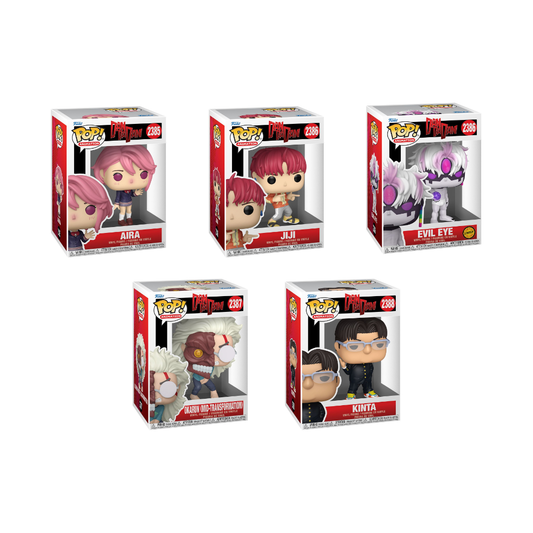 Funko Pop! Anime: Dandadan - Aira / Jiji / Evil Eye / Okarun (Mid-Transformation) / Kinta *PREORDER*