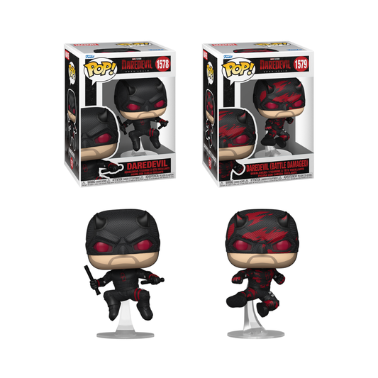 Funko Pop! Marvel: Daredevil (Born Again) - Black Suit / Battle Damaged *PREORDER*