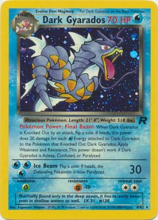 Pokemon TCG: Team Rocket Unlimited - Dark Gyarados Holo Rare 8/82 (English) Single Card