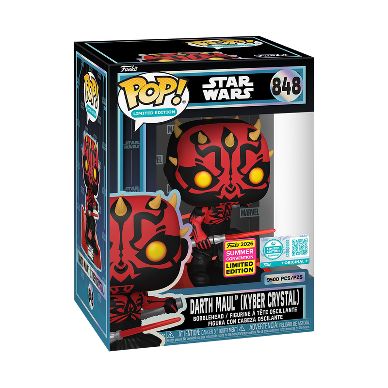 Funko Pop! Star Wars - Darth Maul (Kyber Crystal) #848 [2026 Shared Summer Convention Exclusive - 9,500pcs] *PREORDER*