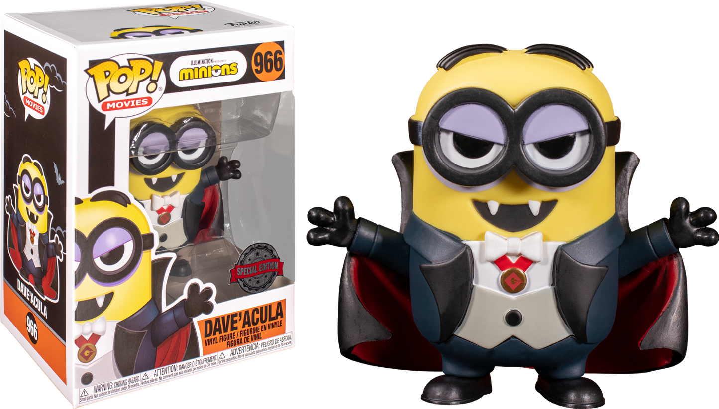 Funko Pop! Movies: MINIONS - DAVE'ACULA [SPECIAL EDITION] #966