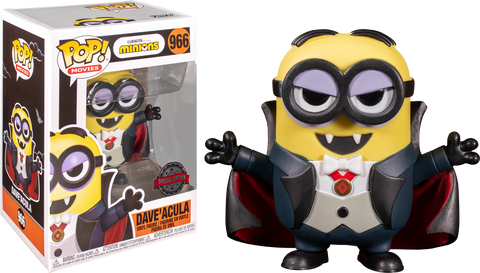Funko Pop! Movies: MINIONS - DAVE'ACULA [SPECIAL EDITION] #966