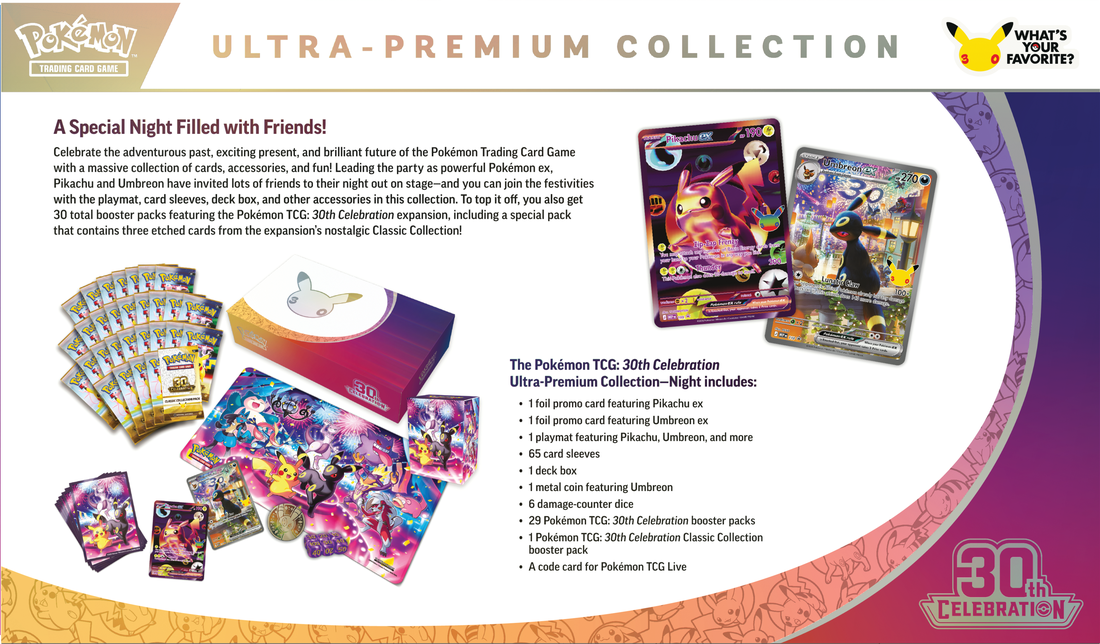 Pokemon TCG: 30th Celebration - Day / Night Ultra-Premium Collection (UPC) *PREORDER*
