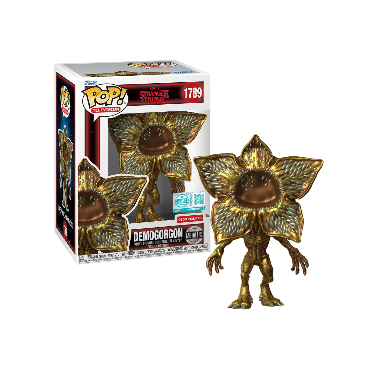 Funko Pop! Television: Stranger Things - Demogorgon (Metallic) #1789 [Funko Special Edition - Limited 9,500pcs]