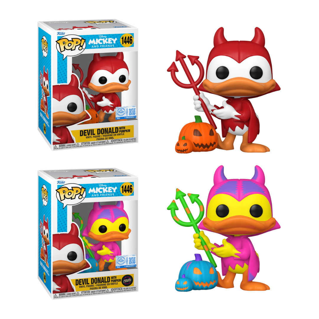 Funko Pop! Disney - Devil Donald with Pumpkin #1446 [Funko Special Edition]