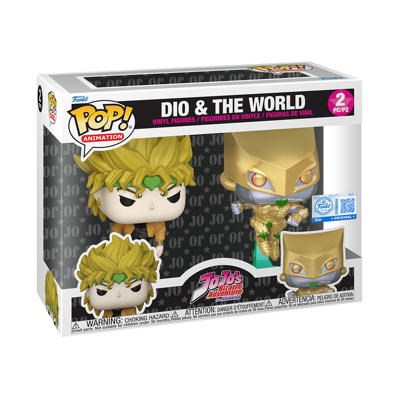 Funko Pop! Anime: Jojo's Bizarre Adventure - Dio & The World 2pk