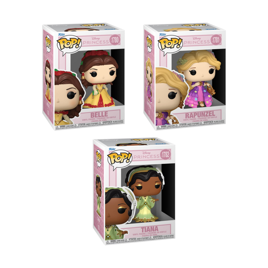 Funko Pop! Disney: Princess (Grand Entrance) - Belle / Rapunzel / Tiana *PREORDER*