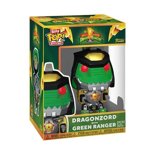 Funko Pop! Television: Power Rangers - Bitty Bot Dragonzord with Green Ranger
