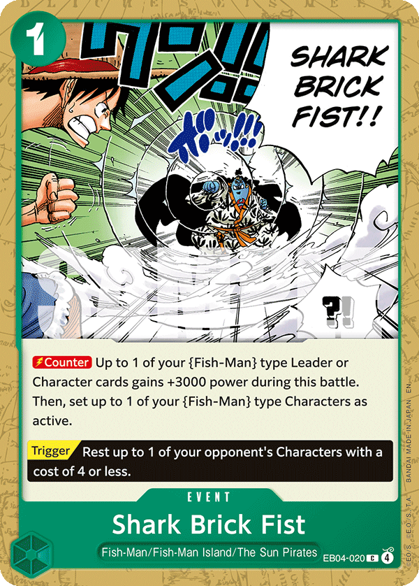 One Piece TCG - Shark Brick Fist EB04-20