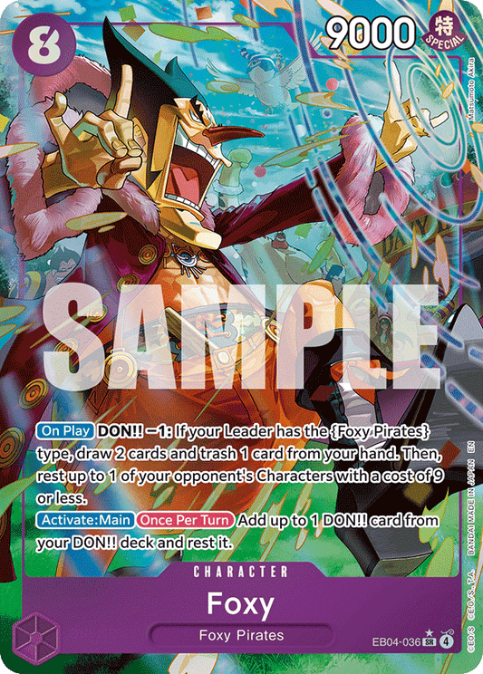 One Piece TCG - Foxy EB04-36 (Alternate Art)
