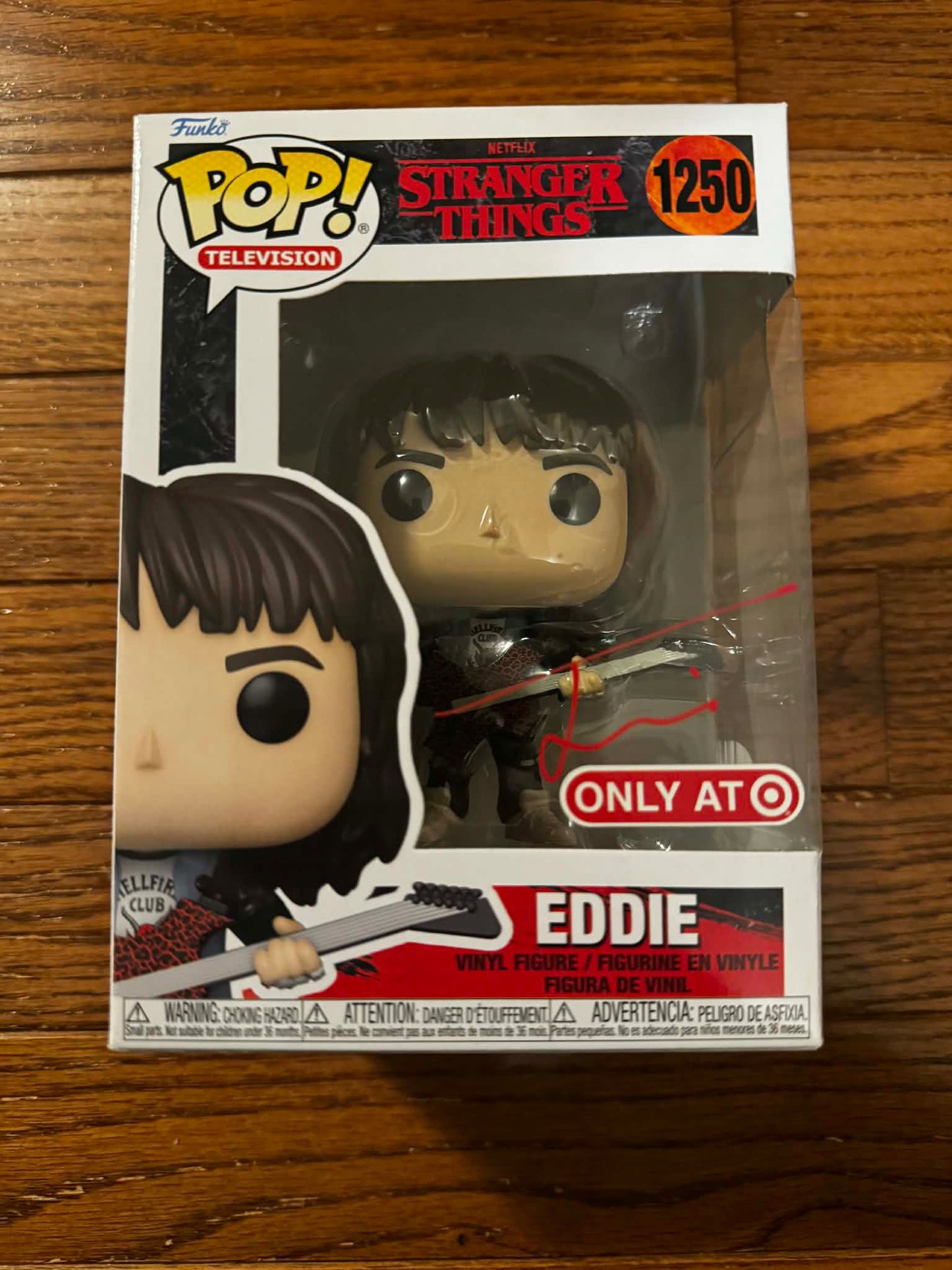 Funko Pop! Television: Stranger Things - Eddie #1250 [Target Exclusive - SIGNED BY JOSEPH QUINN]
