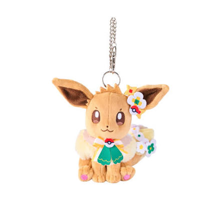 Pokemon - Pokepark Kanto 2026 "Carnvial Series" Eevee Plush Keychain