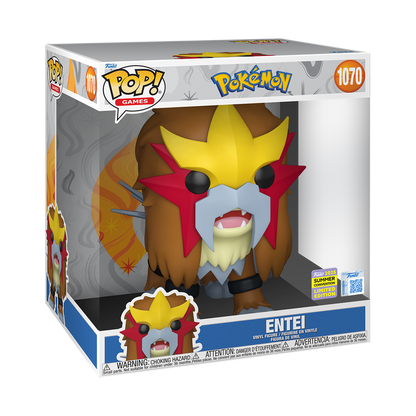 Funko Pop! Games: Pokemon - Jumbo 10" Entei #1070 [2025 SDCC Summer Convention Exclusive] *PREORDER*