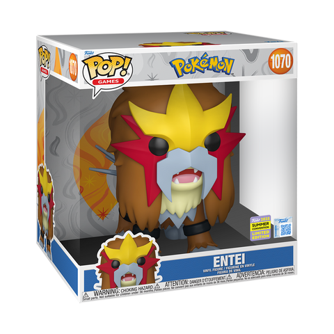 Funko Pop! Games: Pokemon - Jumbo 10" Entei #1070 [2025 SDCC Summer Convention Exclusive] *PREORDER*