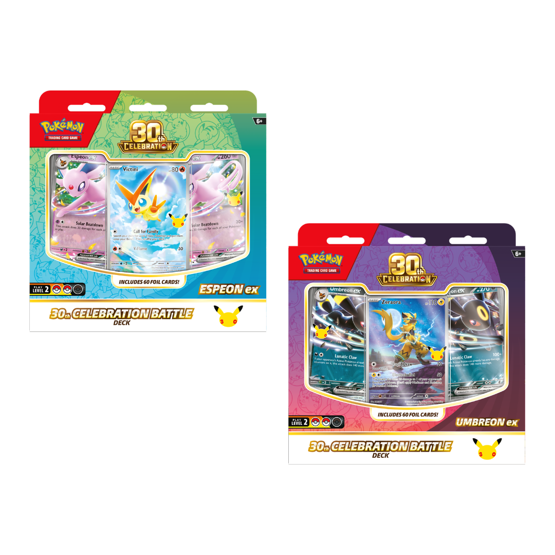 Pokemon TCG: 30th Celebration - Espeon ex / Umbreon ex Battle Deck *PREORDER*