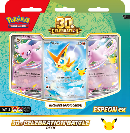 Pokemon TCG: 30th Celebration - Espeon ex / Umbreon ex Battle Deck *PREORDER*