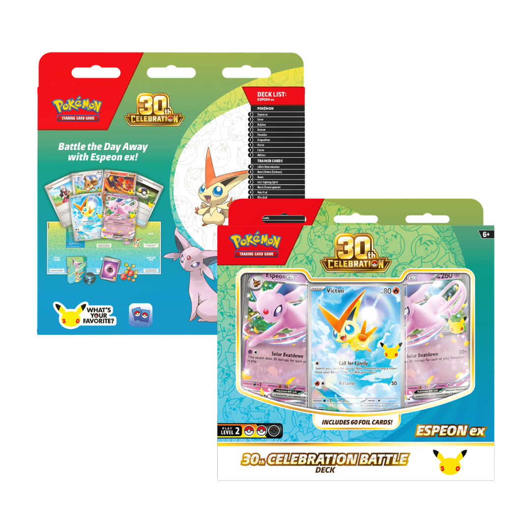Pokemon TCG: 30th Celebration - Espeon ex / Umbreon ex Battle Deck *PREORDER*