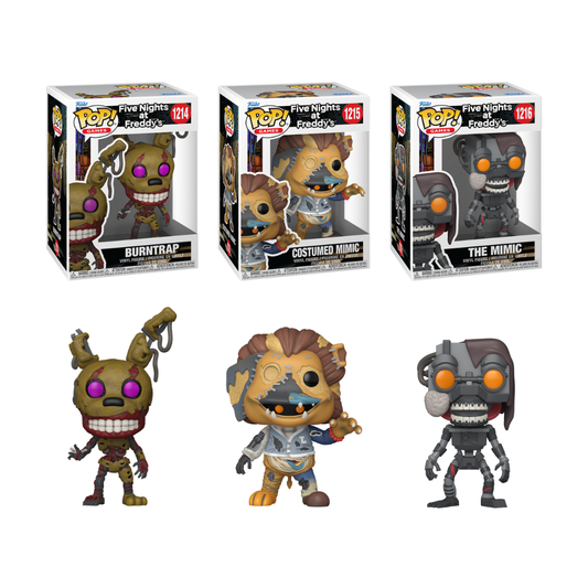 Funko Pop! Games: Five Nights At Freddy's (FNAF) - Burntrap / Costumed Mimic / The Mimic *PREORDER*