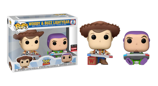 Funko Pop! Disney: Toy Story - Woody & Buzz Lightyear 2pk [C2E2 Shared Entertainment Expo Exclusive] *PREORDER*