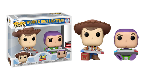 Funko Pop! Disney: Toy Story - Woody & Buzz Lightyear 2pk [C2E2 Shared Entertainment Expo Exclusive] *PREORDER*