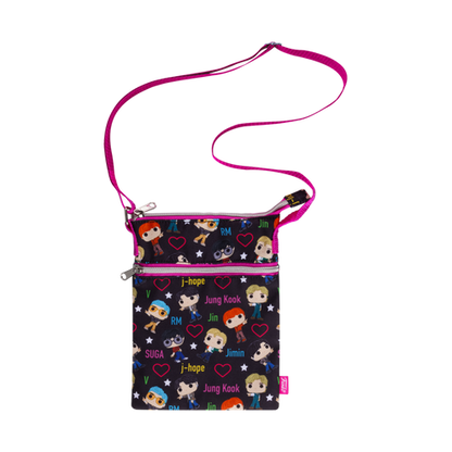 Funko BTS Crossbody Passport Bag W/hearts