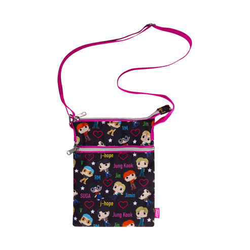 Funko BTS Crossbody Passport Bag W/hearts