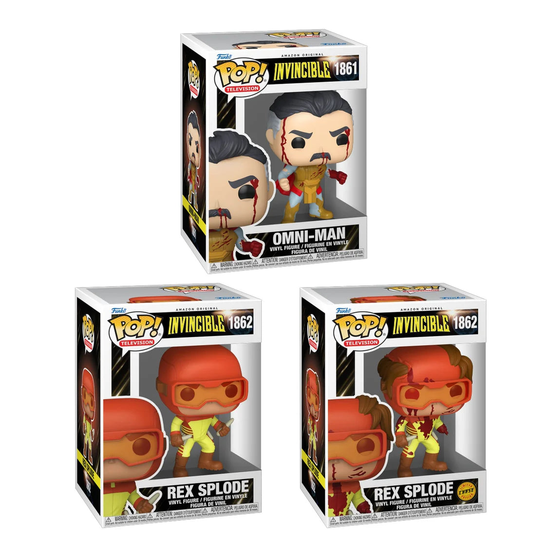 Funko Pop! Television: Invincible - Omni-Man #1861 / Rex Splode #1862 *PREORDER*