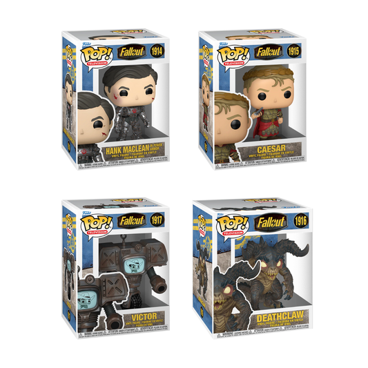 Funko Pop! Television: Fallout - Hank Maclean / Caesar / Victor / Super 6" Deathclaw *PREORDER*