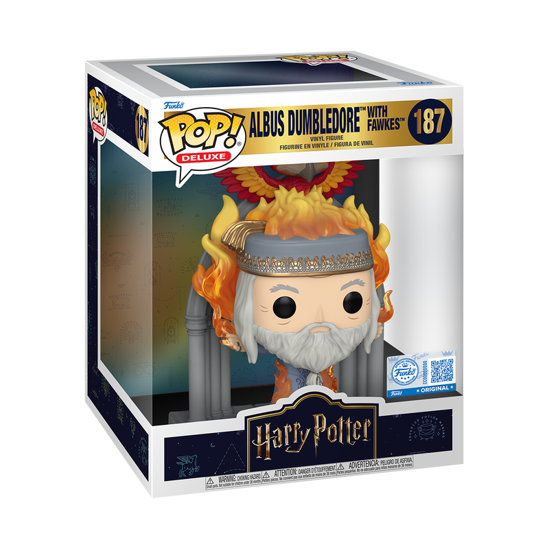 Funko Pop! Movies: Harry Potter - Deluxe Albus Dumbledore with Fawkes #187 [Funko Special Edition] *PREORDER*