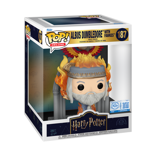 Funko Pop! Movies: Harry Potter - Deluxe Albus Dumbledore with Fawkes #187 [Funko Special Edition] *PREORDER*