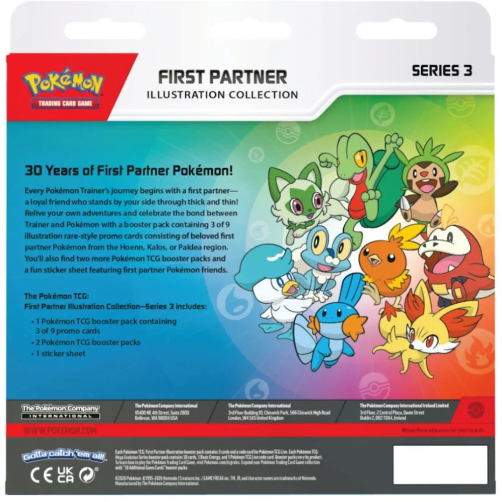 Pokemon TCG - First Partner Illustration Collection Series 3 Box Set *PREORDER*