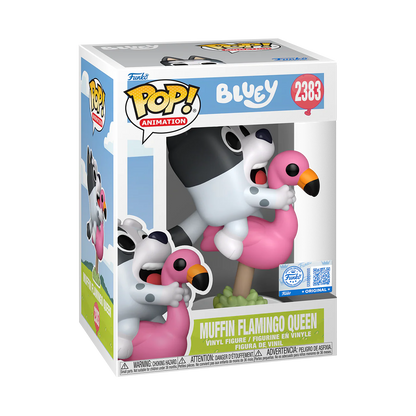Funko Pop! Animation: Bluey - Muffin Flamingo Queen / Granny Gladys (Flocked) / Granny Janet And Granny Rita 2pk *PREORDER*
