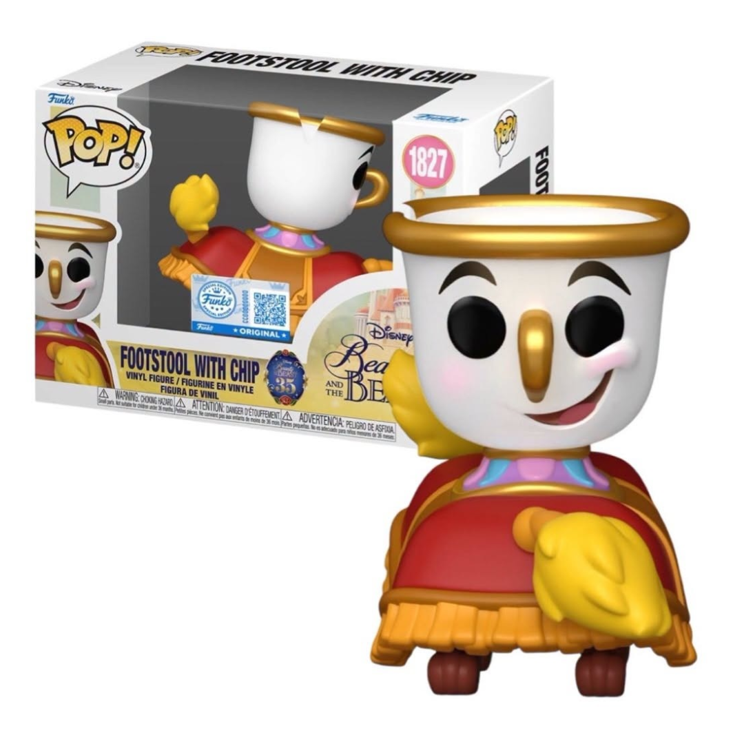 Funko Pop! Disney: Beauty And The Beast - Footstool with Chip #1827 [Funko Special Edition] *PREORDER*
