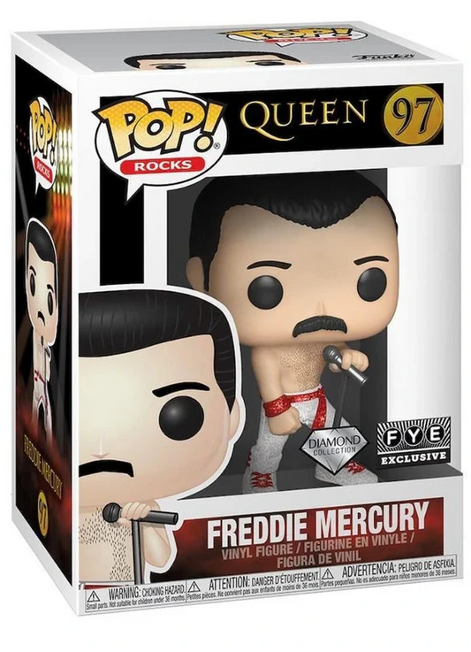 Funko Pop! Music: Queen - Freddie Mercury (Diamond) #97 [FYE Exclusive]