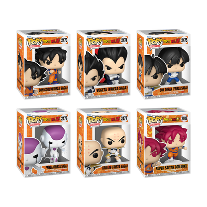 Funko Pop! Anime: Dragon Ball Z (Frieza Saga) - Son Goku / Vegeta / Son Gohan / Frieza / Krillin / Super Saiyan God Goku *PREORDER*