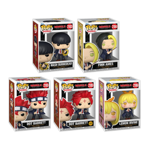 Funko Pop! Anime: Mashle (Magic and Muscles) - Mash Burnedead / Finn Ames / Dot Barrett / Lemon Irvine *PREORDER*