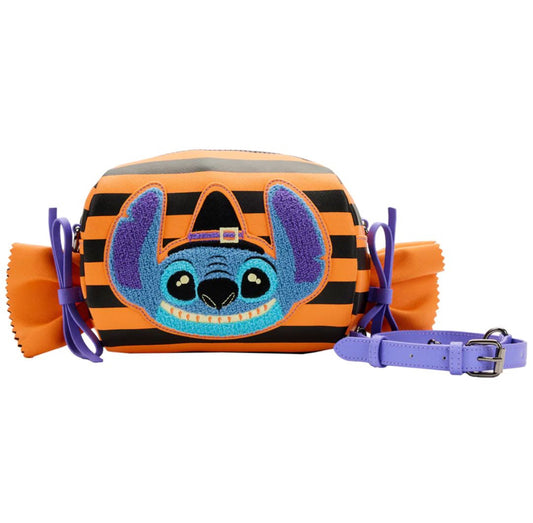 Loungefly: Disney - Lilo & Stitch Striped Halloween Candy Wrapper Bag